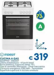 Indesit - Cucina A Gas I6G3PMW Indesit - Cucina A Gas I6G3PMW