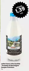 Despar - Latte Fresco Qualità "Prodotto Di Montagna" Premium