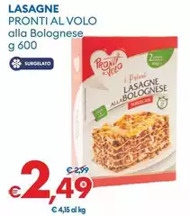 Pronti Al Volo - Lasagne 