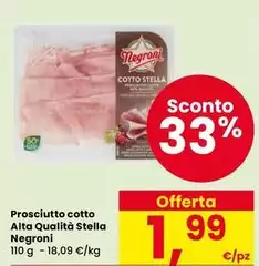 Negroni - Prosciutto Cotto Alta Qualità Stella