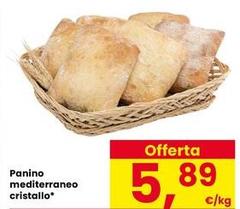 Panino Mediterraneo Cristallo