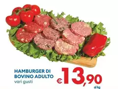 Hamburger Di Bovino Adulto