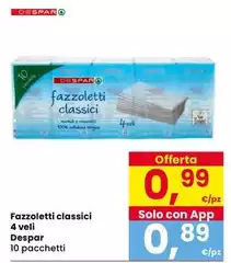 Despar - Fazzoletti Classici 4 Veli Despar - Fazzoletti Classici 4 Veli