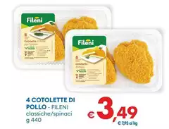 Fileni - 4 Cotolette Di Pollo