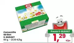 S budget - Camomilla 50 Filtri S budget - Camomilla 50 Filtri