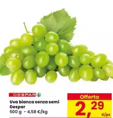 Despar - Uva Bianca Senza Semi