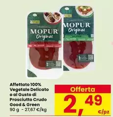 Verde & bio - Affettato 100% Vegetale Delicato O Al Gusto Di Prosciutto Crudo
