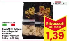 Despar - Pasta 100% Italiana Formati Speciali Assortiti Premium Despar - Pasta 100% Italiana Formati Speciali Assortiti Premium
