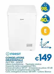 Indesit - Congelatore Orizzontale