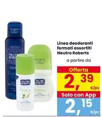 Neutro Roberts - Linea Deodoranti Neutro Roberts - Linea Deodoranti