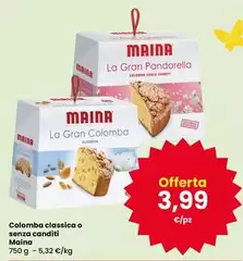 Maina - Colomba Classica O Senza Canditi