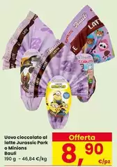 Bauli - Uovo Cioccolato Al Latte Jurassic Park O Minions