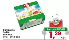 S budget - Camomilla 50 Filtri S budget - Camomilla 50 Filtri