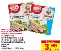 Rizzoli - Filetti Di Sgombro In Olio Extravergine Biologico O Al Naturale