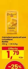 Barilla emiliane - Cannelloni Pasta All'uovo Barilla emiliane - Cannelloni Pasta All'uovo