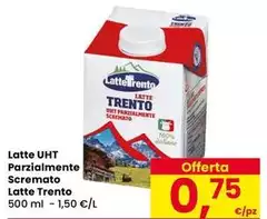 Latte trento - Latte UHT Parzialmente Scremato