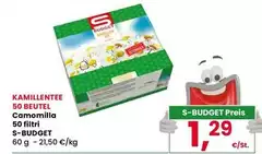 S budget - Camomilla 50 Filtri S budget - Camomilla 50 Filtri