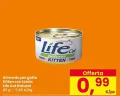 Life - Alimento Per Gatto Kitten Con Tonno Cat Natural