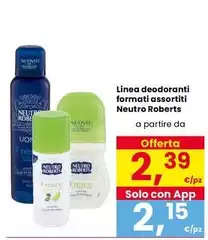 Neutro Roberts - Linea Deodoranti Formati Assortiti