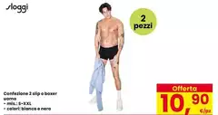 Sloggi - Confezione 2 Alip O Boxer Uomo