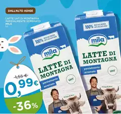 Mila - Latte UHT Di Montagna Parzialmente Scremato