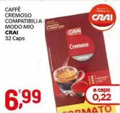 Crai - Caffè Cremoso Compatibili A Modo Mio