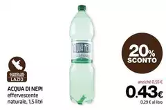 Acqua di nepi - Effervescente Naturale
