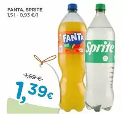 Fanta/Sprite - 1.5 L Fanta/Sprite - 1.5 L