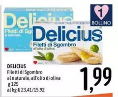 Delicius - Filetti Di Sgombro Al Naturale, All'olio Di Oliva