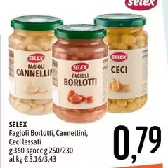 Selex - Fagioli Borlotti, Cannellini, Ceci Lessati