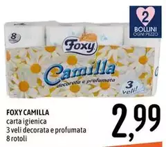 Foxy - Carta Igienica 3 Veli Decorata E Profumata