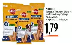 Pedigree - Dentastix Snack Per Igiene Or Small, Medium Pz, Large Pedigree - Dentastix Snack Per Igiene Or Small, Medium Pz, Large