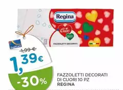 Regina - Fazzoletti Decorati Di Cuori 10 Pz