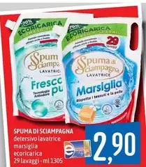Spuma di Sciampagna - Detersivo Lavatrice Marsiglia Ecoricarica 29 Lavaggi