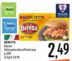 Beretta - Bacon Fette Pancetta Affumicata