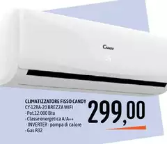 Candy - Climatizzatore Fisso Cry12ra-20 Brezza Wifi Candy - Climatizzatore Fisso Cry12ra-20 Brezza Wifi