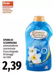 Spuma Di Sciampagna - Ammorbidente Concentrato Fresca Rugiada