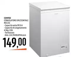 Comfeè - Congelatore Orizzontale RCC141 Comfeè - Congelatore Orizzontale RCC141