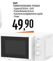 Ngm - Forno Microonde Fm20gw Ngm - Forno Microonde Fm20gw