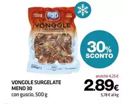 Meno 30 - Vongole Surgelate