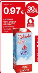 Grifo latte - Latte UHT 100% Umbria Grifo latte - Latte UHT 100% Umbria