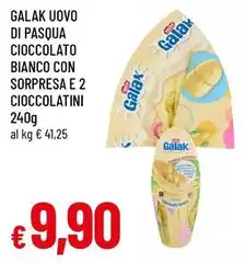 Nestlè - Galak Uovo Di Pasqua Cioccolato Bianco Con Sorpresa E 2 Cioccolatini