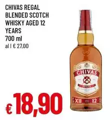 Chivas Regal -  Blended Scotch Whisky Aged 12 Years