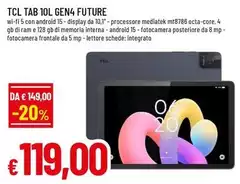 TCL - Tab 10L GEN4 Future TCL - Tab 10L GEN4 Future