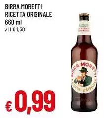Moretti - Birra Ricetta Originale 