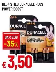 Duracell - Bl. 4 Stilo Plus Power Boost