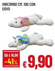 Unicorno Cm. 100 Con Uovo