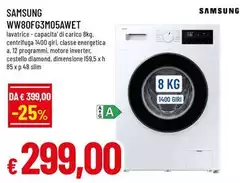 Samsung - WW80FG3M05AWET 