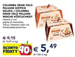 Paluani - Colomba Gran Velo  Soffice Delizia/Colomba Gran Velo