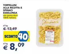 Esselunga - Tortellini Alla Ricotta E Spinaci